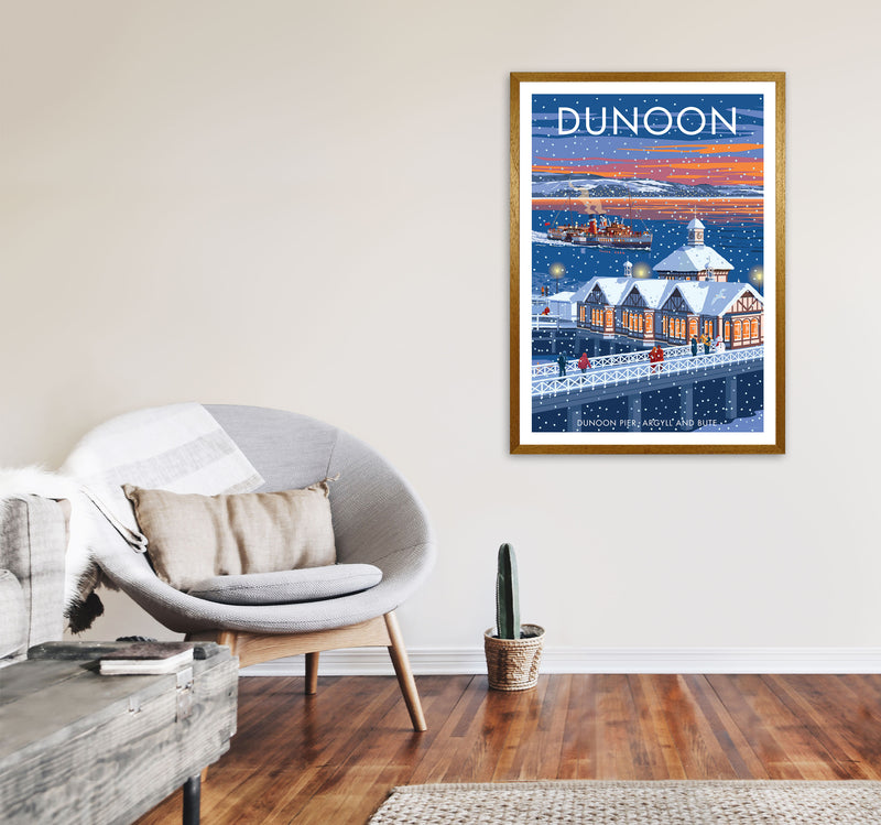 Dunoon Pier Art Print by Stephen Millership A1 Print Only