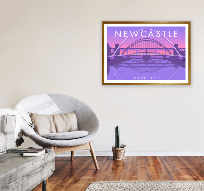 Bridges On The Tyne Newcastle Art Print by Stephen Millership A1 Print Only
