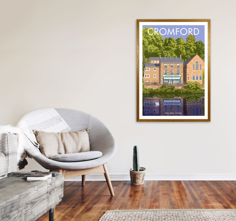 Cromford Derbyshire Travel Art Print by Stephen Millership A1 Print Only