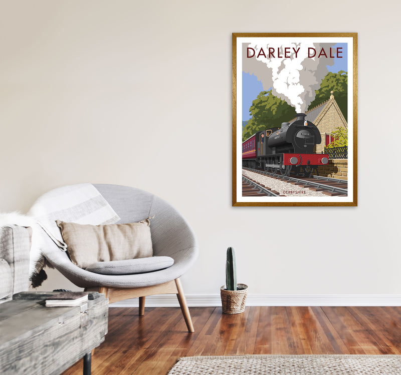 Darley Dale Derbyshire Travel Art Print by Stephen Millership A1 Print Only