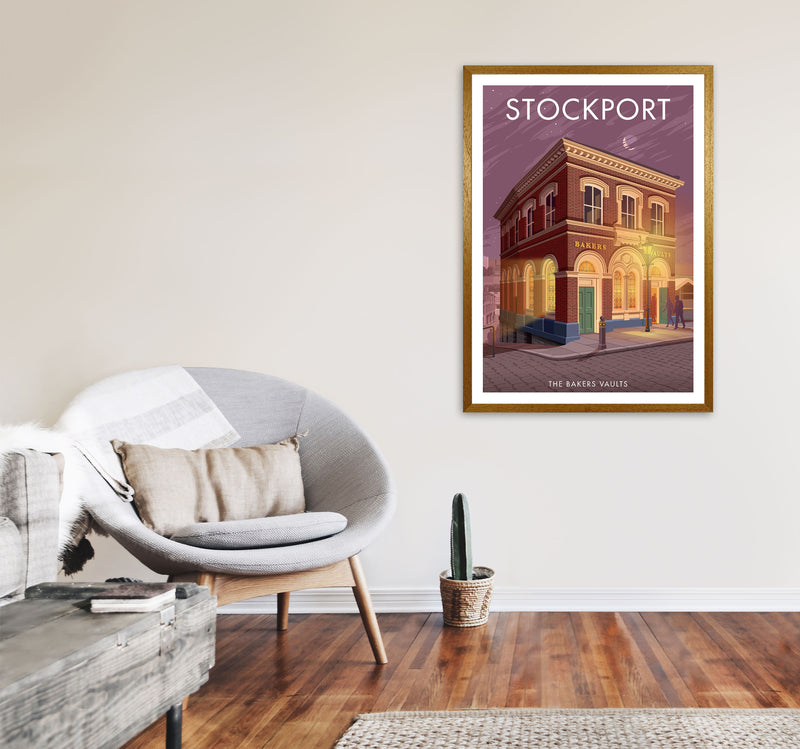 Baker's Vaults Stockport Travel Art Print by Stephen Millership A1 Print Only