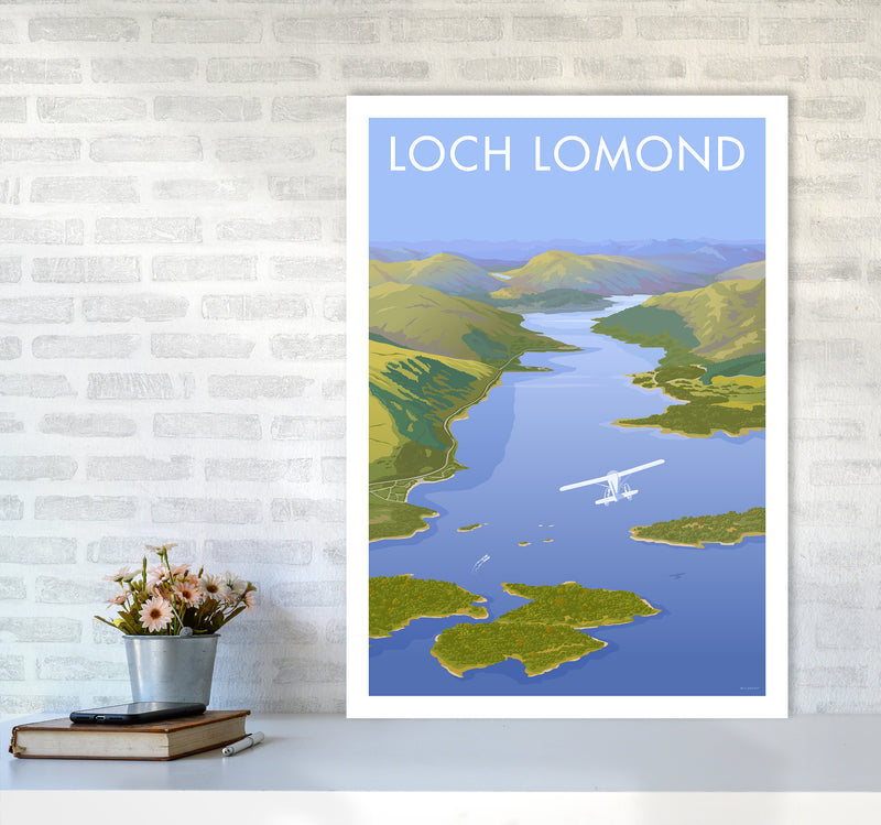 Scotland Loch Lomond Travel Art Print By Stephen Millership A1 Black Frame
