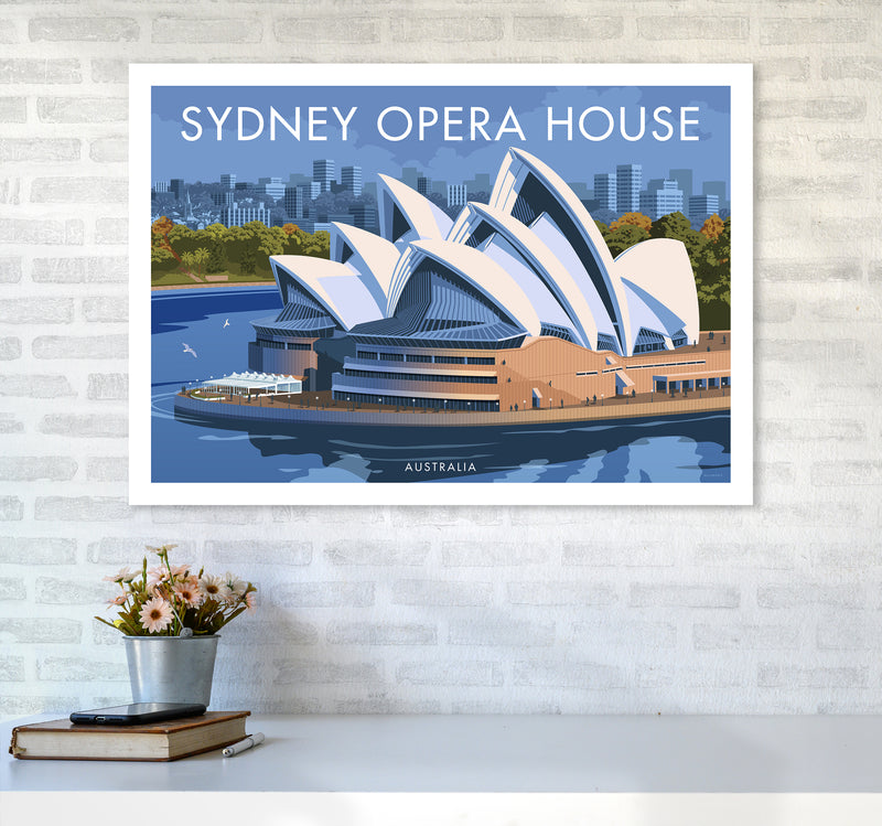 Sydney Opera House Travel Art Print By Stephen Millership A1 Black Frame