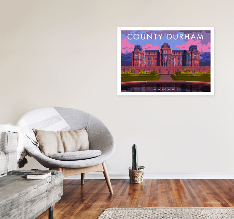 County Durham by Stephen Millership A1 Black Frame