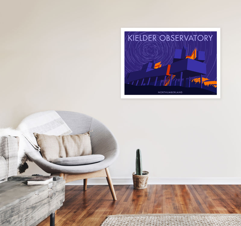 Kielder Observatory by Stephen Millership A1 Black Frame
