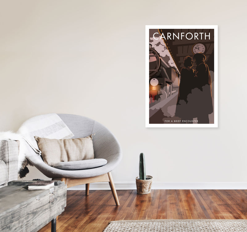 Carnforth by Stephen Millership A1 Black Frame