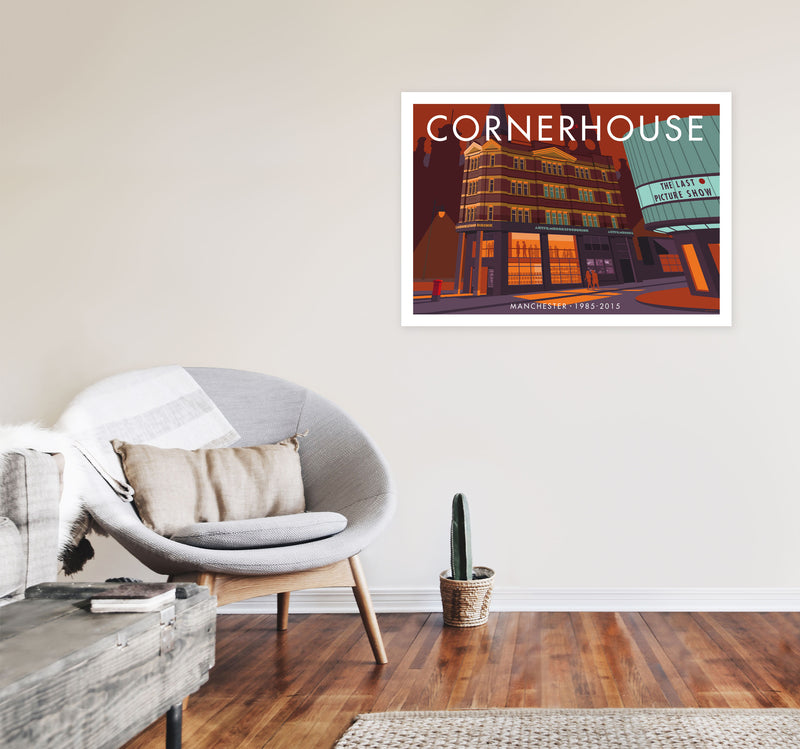 Cornerhouse by Stephen Millership A1 Black Frame