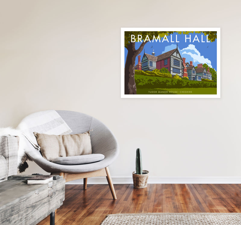 Bramall Hall by Stephen Millership A1 Black Frame