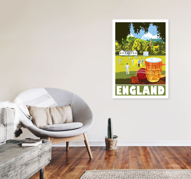 England by Stephen Millership A1 Black Frame