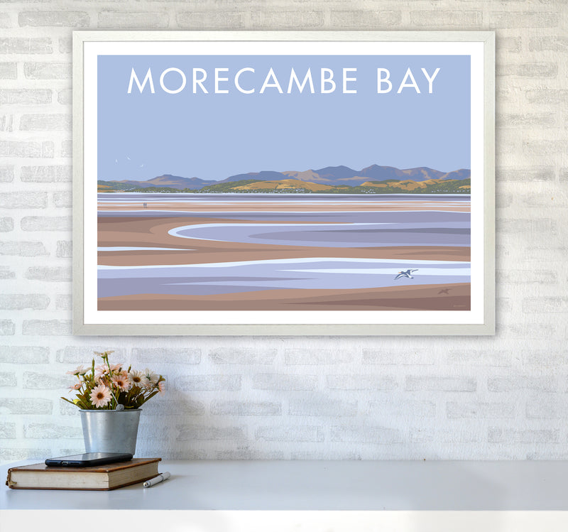 Morecambe Bay Travel Art Print By Stephen Millership A1 Oak Frame