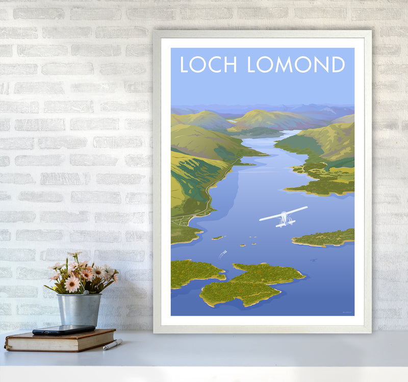 Scotland Loch Lomond Travel Art Print By Stephen Millership A1 Oak Frame