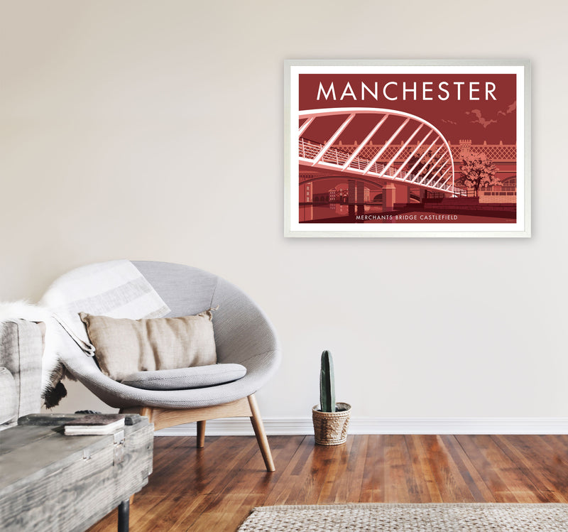 Manchester by Stephen Millership A1 Oak Frame