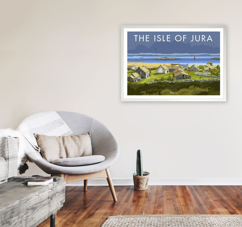 The Isle Of Jura by Stephen Millership A1 Oak Frame