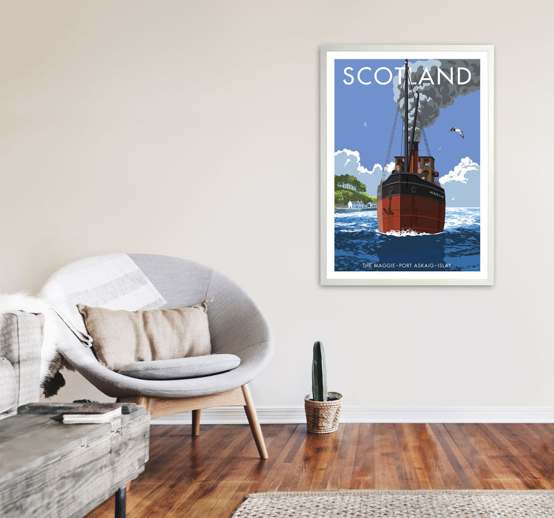 Scotland Art Print by Stephen Millership A1 Oak Frame