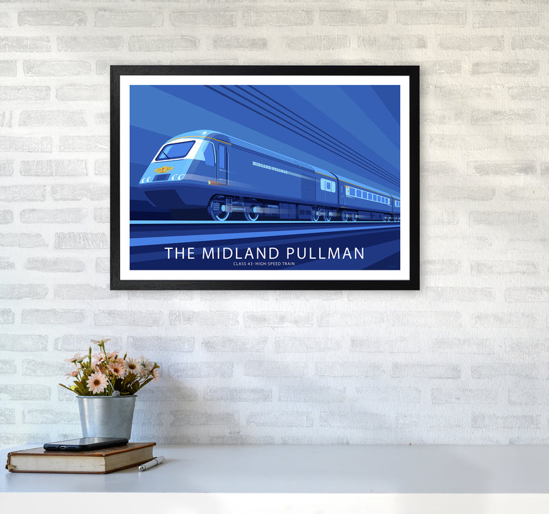 Hst Pulman Travel Art Print By Stephen Millership A2 White Frame