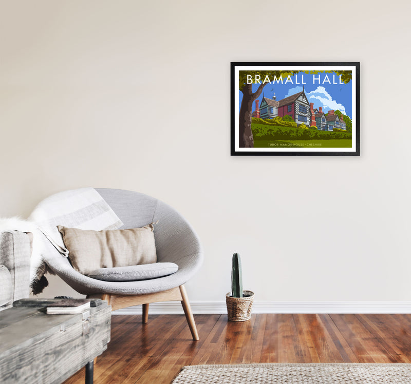 Bramall Hall by Stephen Millership A2 White Frame