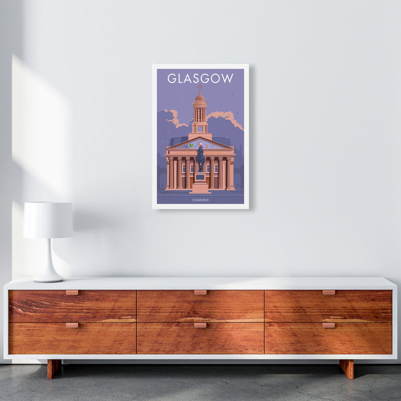 Glasgow Coneheid Art Print by Stephen Millership 40x50 Travel Canvas