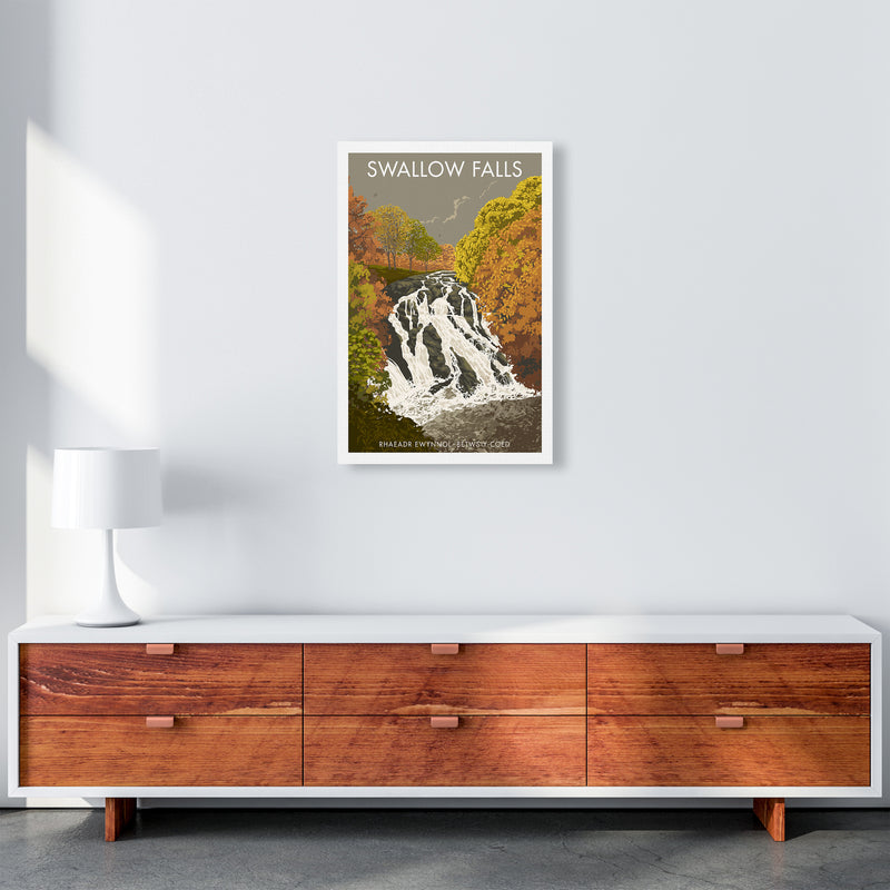 Wales Swallow Falls Art Print by Stephen Millership 40x50 Travel Canvas