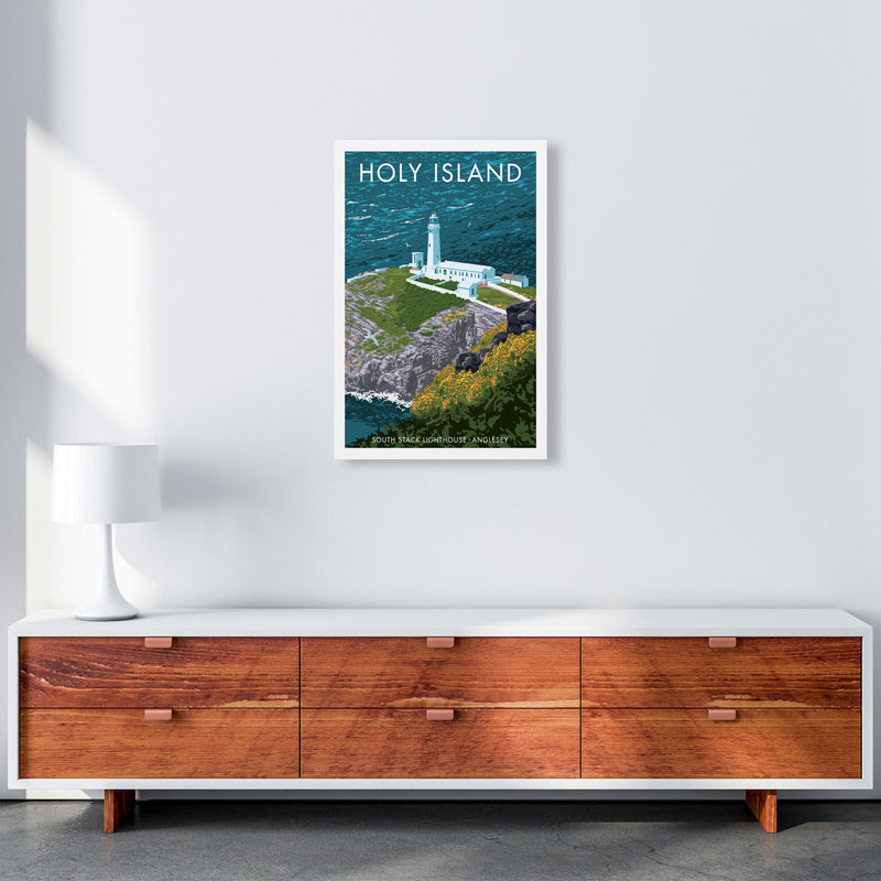 Holy Island by Stephen Millership A2 Canvas