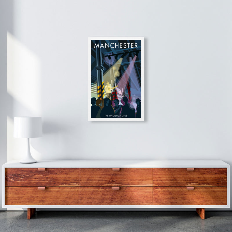 The Haçienda Club Manchester Framed Digital Art Print by Stephen Millership A2 Canvas