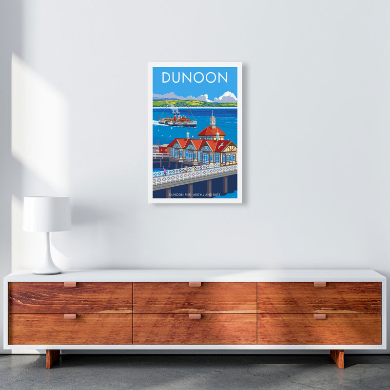 Dunoon Pier Framed Digital Art Print by Stephen Millership A2 Canvas