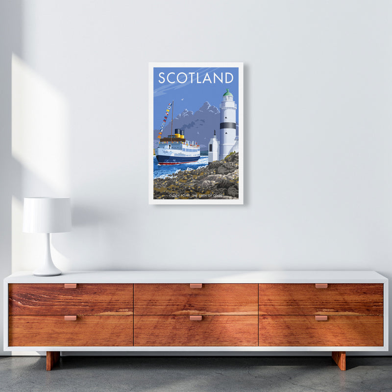Cloch Point Scotland Framed Digital Art Print by Stephen Millership A2 Canvas