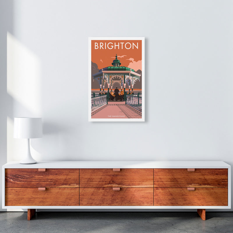 Brighton Bandstand Framed Wall Art Print by Stephen Millership, Art Poster A2 Canvas