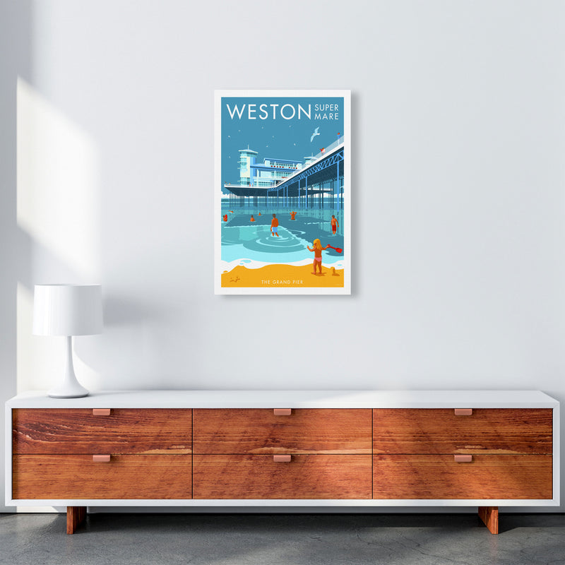 Weston-super-mare Art Print by Stephen Millership A2 Canvas