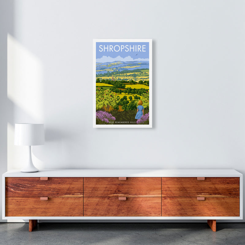 Shropshire Framed Digital Art Print by Stephen Millership A2 Canvas