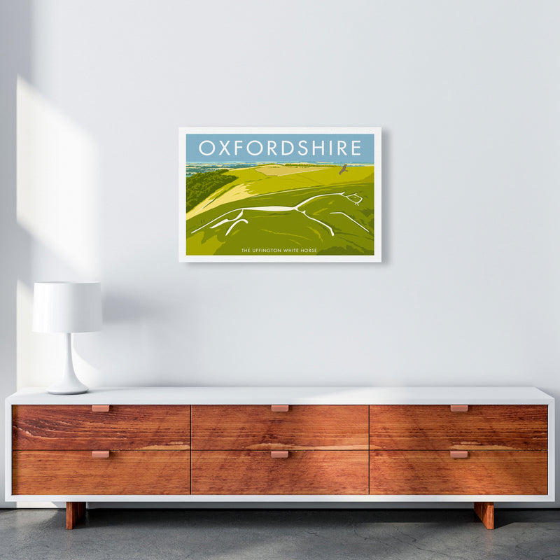 The Uffington White Horse Oxfordshire Art Print by Stephen Millership A2 Canvas