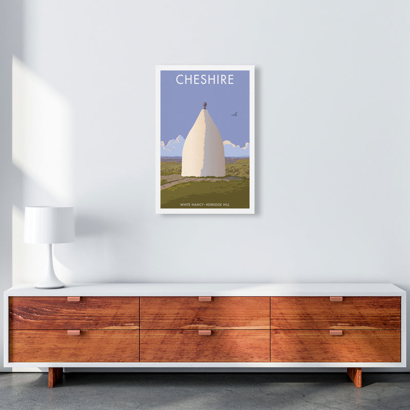 Cheshire White Nancy Travel Art Print by Stephen Millership A2 Canvas