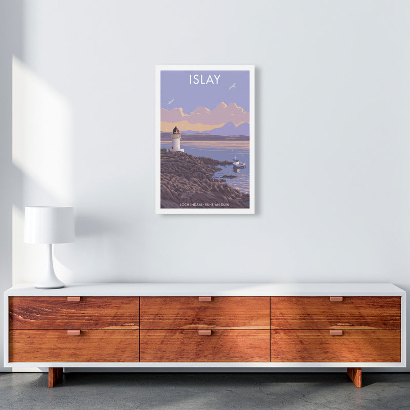 Loch Indaal Islay Travel Art Print by Stephen Millership A2 Canvas