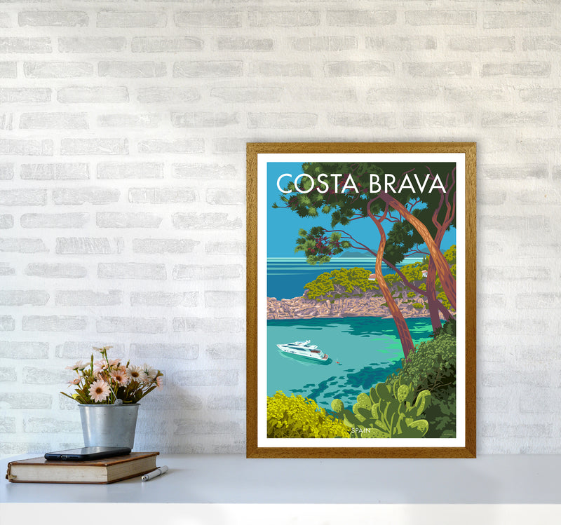 Costa Brava Travel Art Print By Stephen Millership A2 Print Only