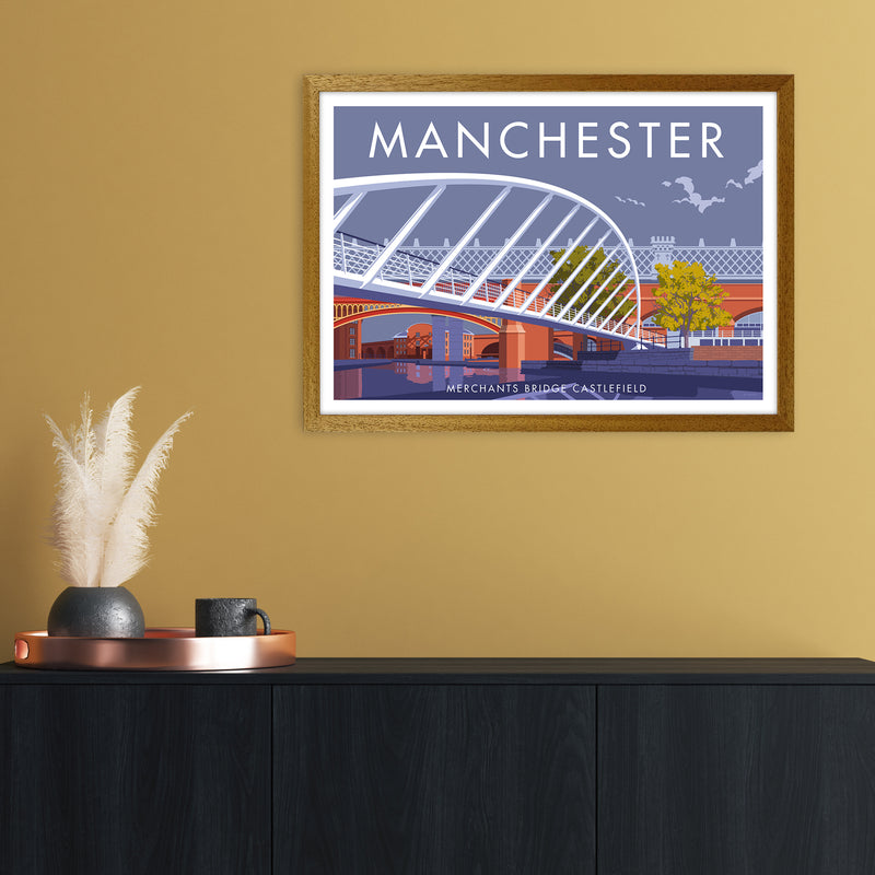 Manchester Merchants Bridge Art Print by Stephen Millership A2 Print Only