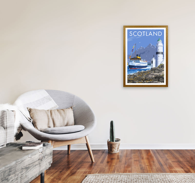 Cloch Point Scotland Framed Digital Art Print by Stephen Millership A2 Print Only