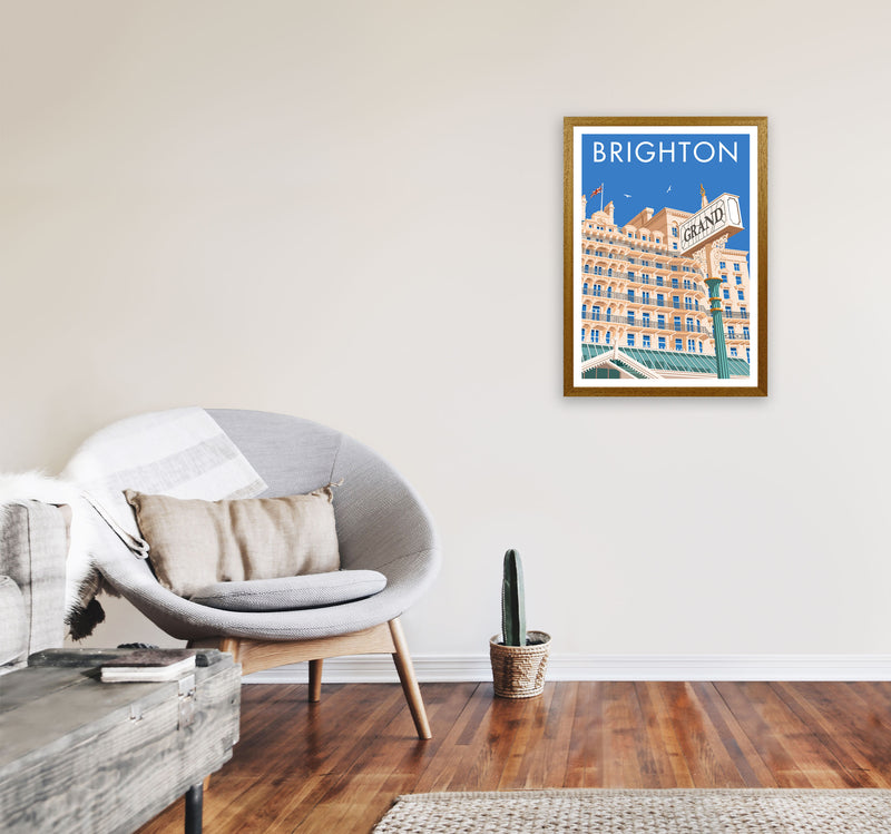 Grand Hotel Brighton Art Print by Stephen Millership A2 Print Only