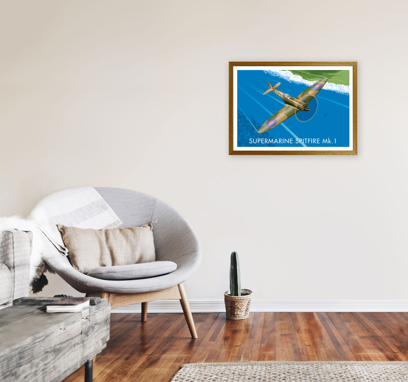 Supermarine Spitfire by Stephen Millership A2 Print Only