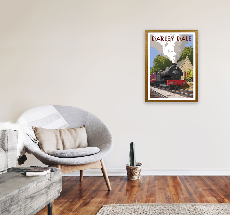 Darley Dale Derbyshire Travel Art Print by Stephen Millership A2 Print Only