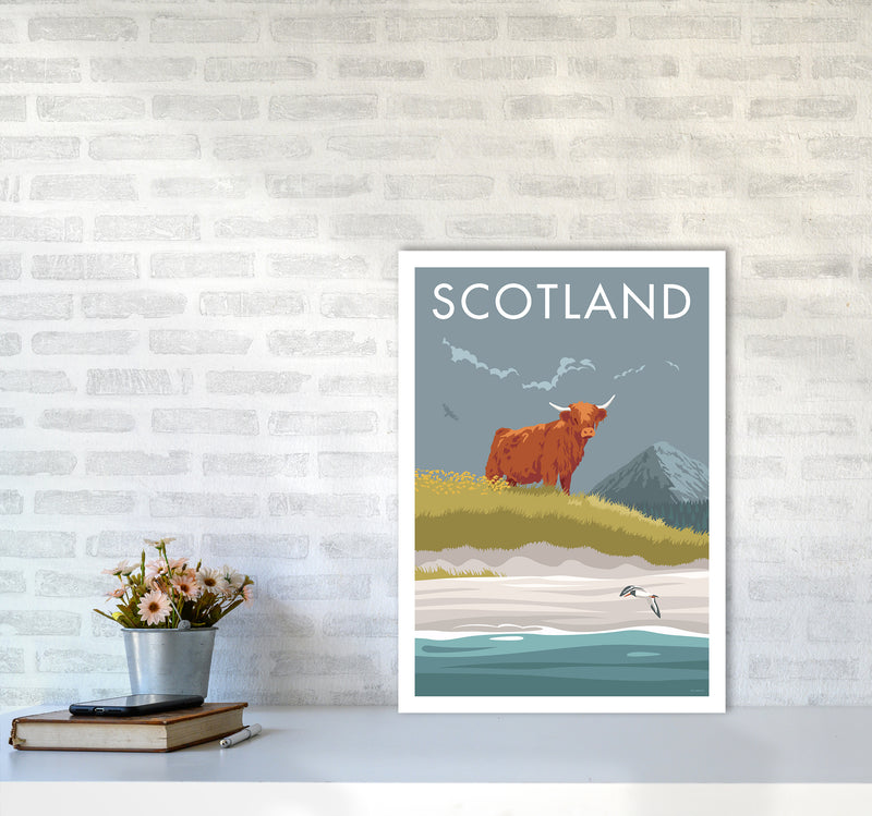 Scotland Angus Travel Art Print By Stephen Millership A2 Black Frame