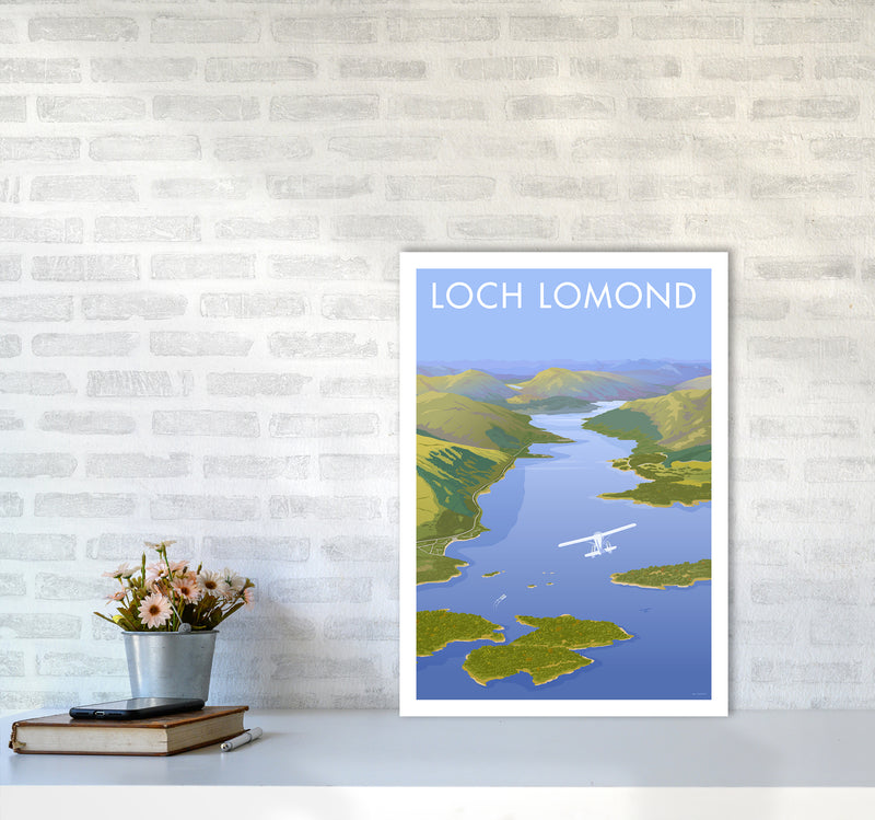 Scotland Loch Lomond Travel Art Print By Stephen Millership A2 Black Frame