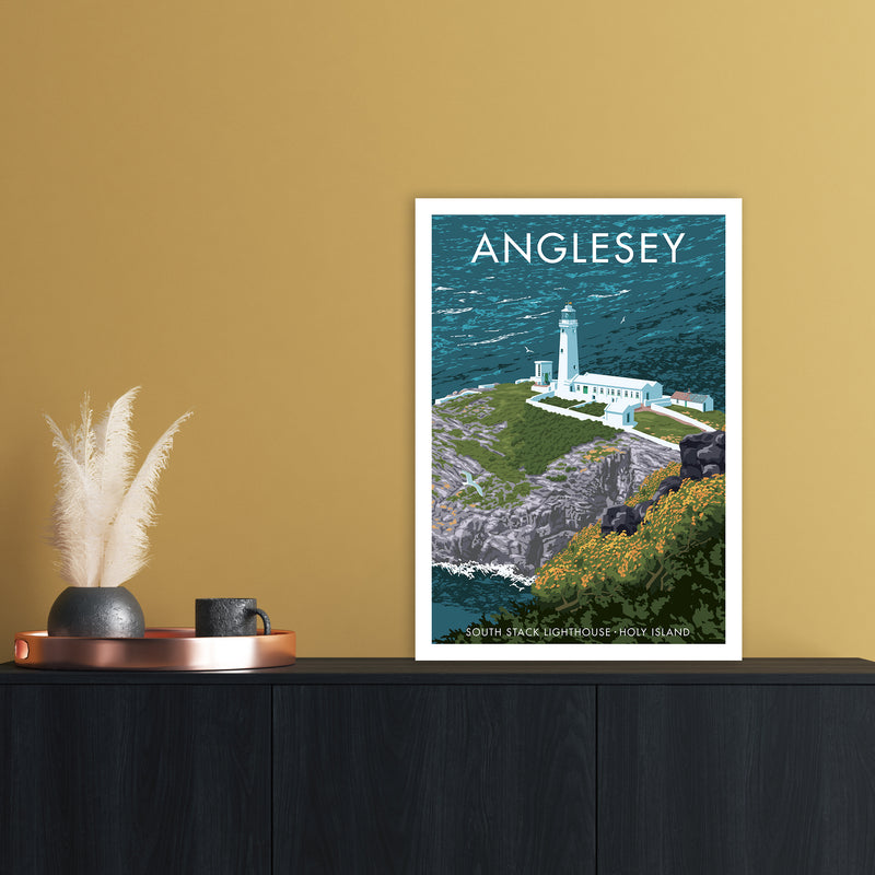 Anglesey Art Print by Stephen Millership A2 Black Frame