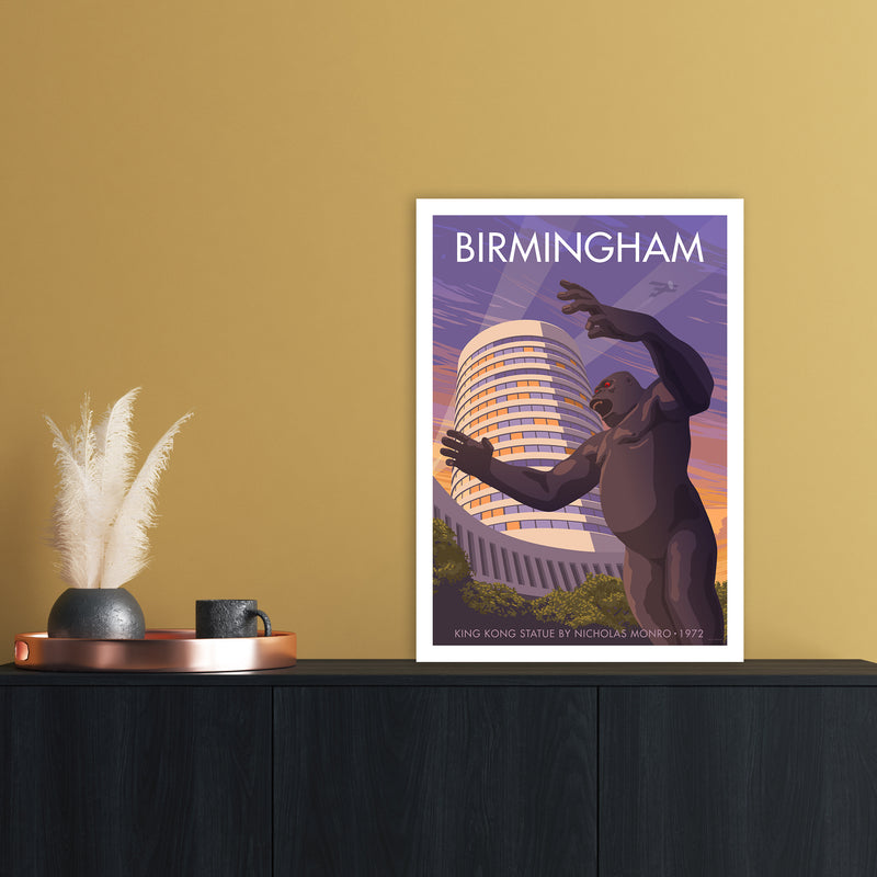 Birmingham King Kong Art Print by Stephen Millership A2 Black Frame