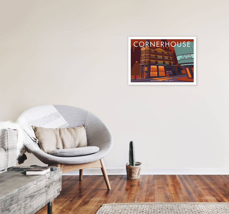 Cornerhouse by Stephen Millership A2 Black Frame