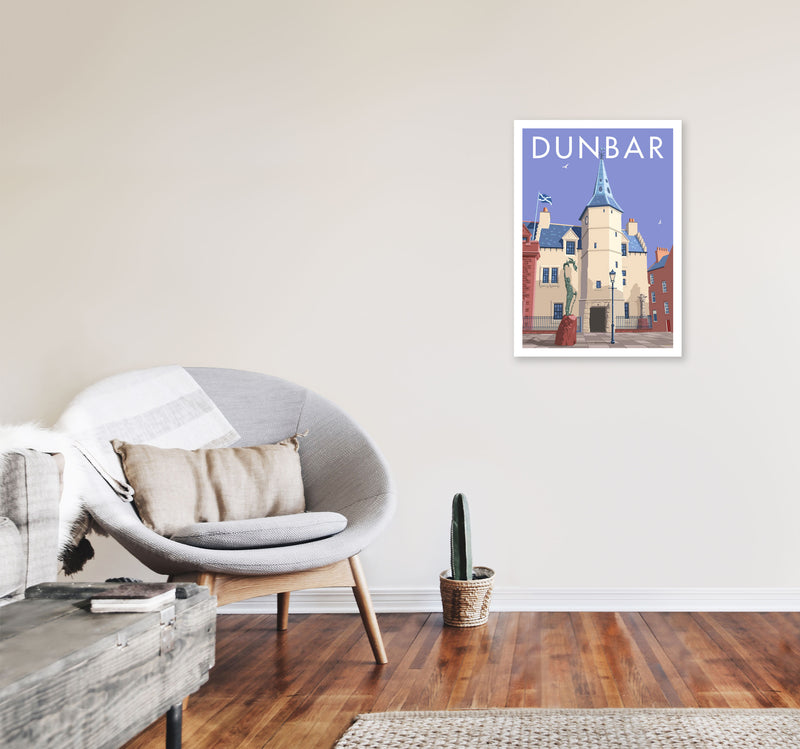Dunbar by Stephen Millership A2 Black Frame