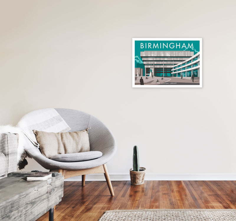 Birmingham by Stephen Millership A2 Black Frame