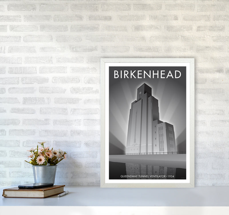 Birkenhead Queensway Tunnel Travel Art Print By Stephen Millership A2 Oak Frame