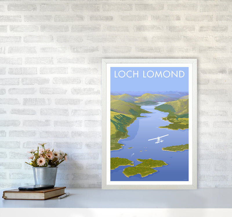 Scotland Loch Lomond Travel Art Print By Stephen Millership A2 Oak Frame