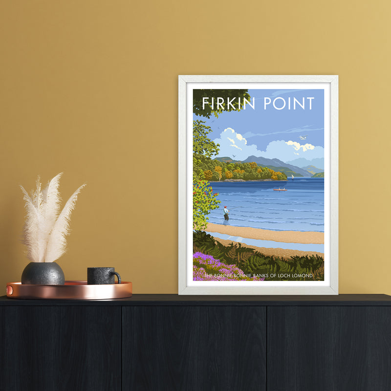 Firkin Point Art Print by Stephen Millership A2 Oak Frame