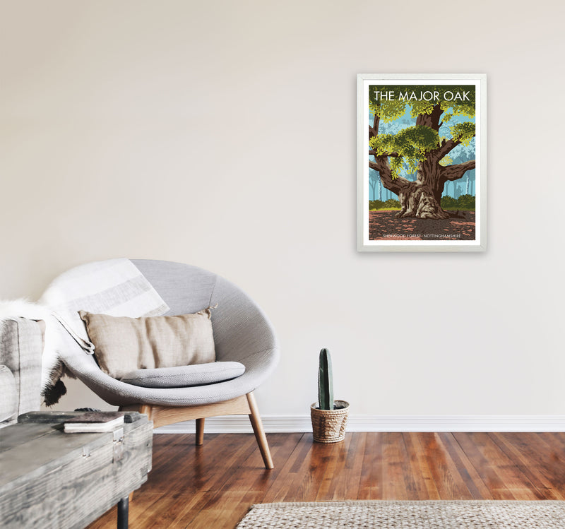 The Major Oak Art Print by Stephen Millership A2 Oak Frame