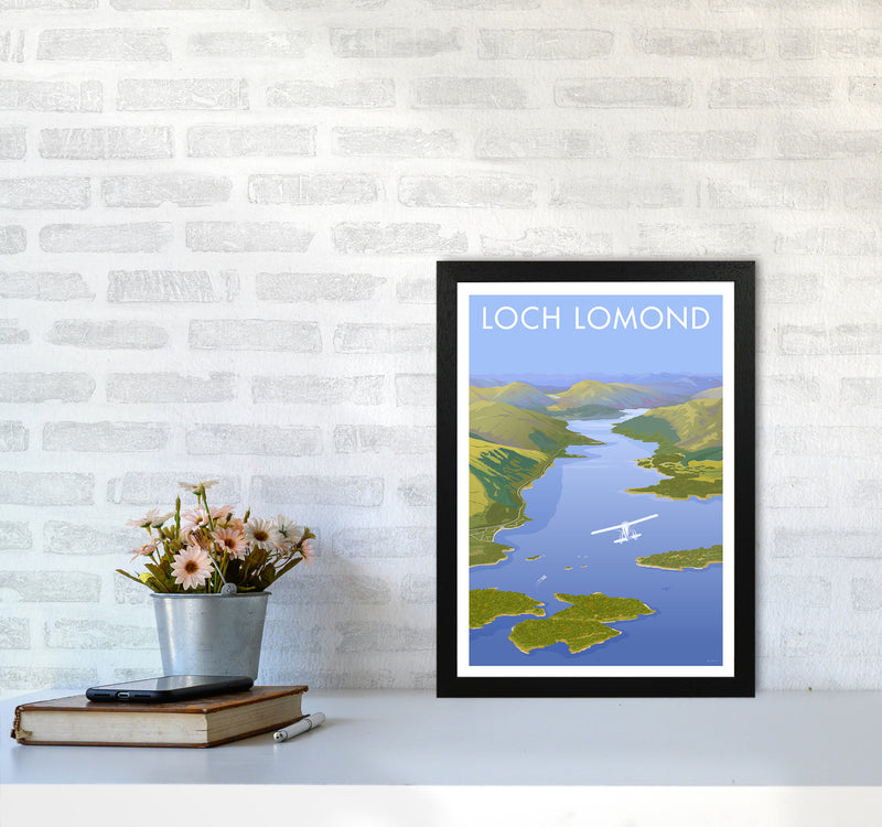 Scotland Loch Lomond Travel Art Print By Stephen Millership A3 White Frame